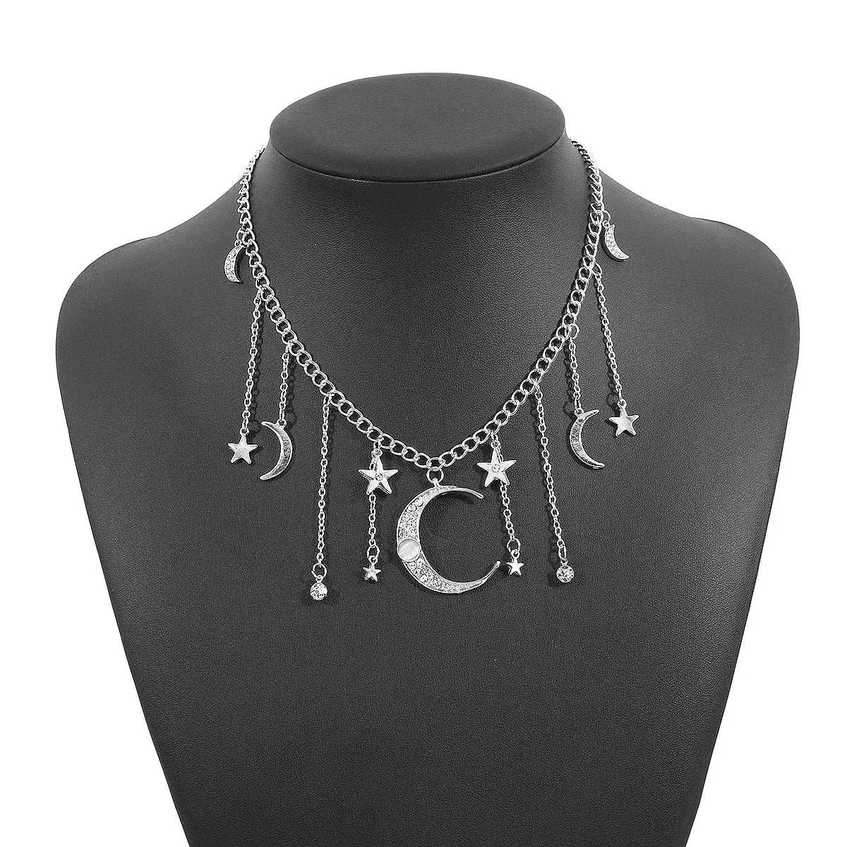 Moon & Star Charm Necklace Simply Love