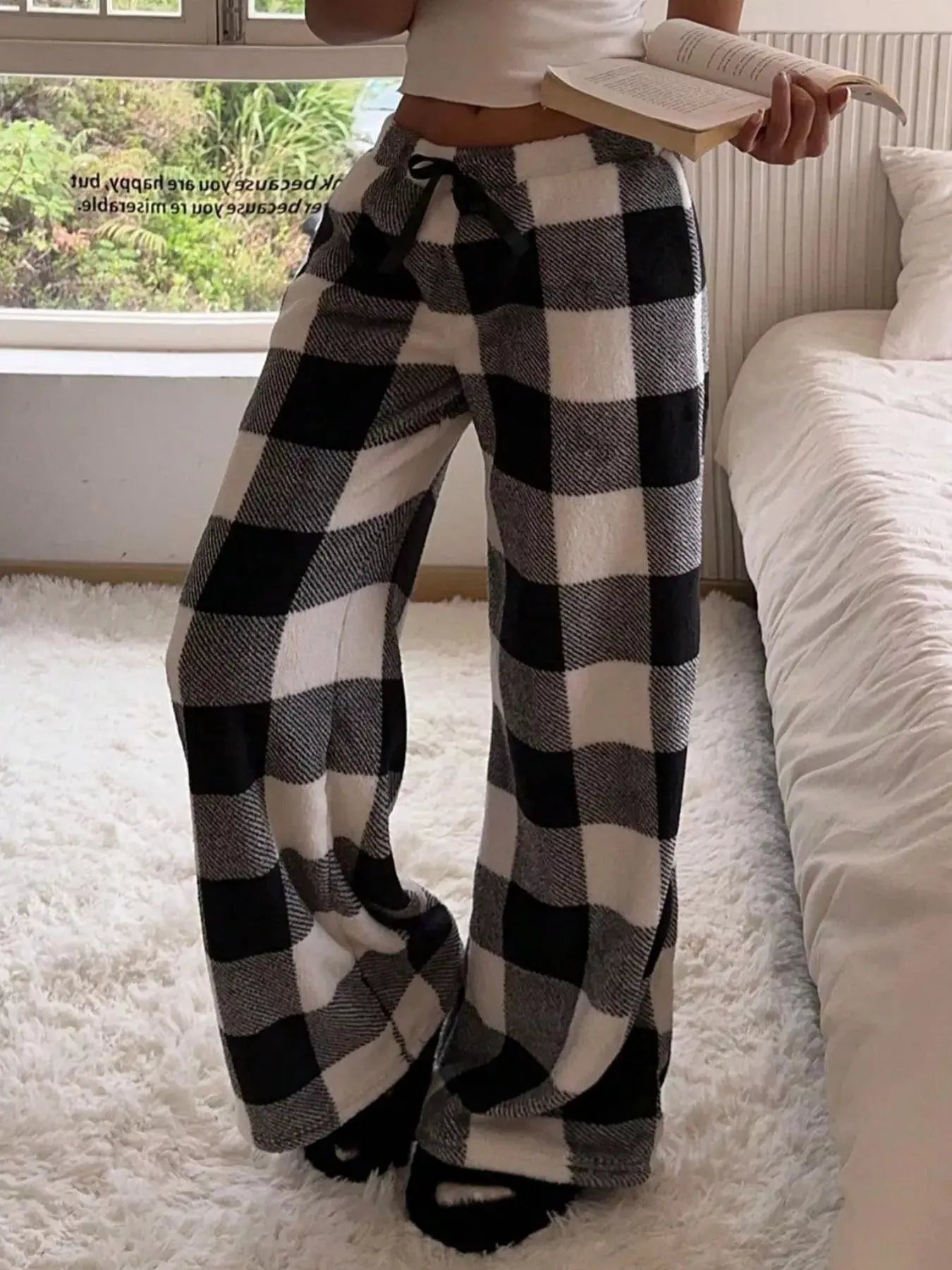 Drawstring Wide Leg Pants Simply Love