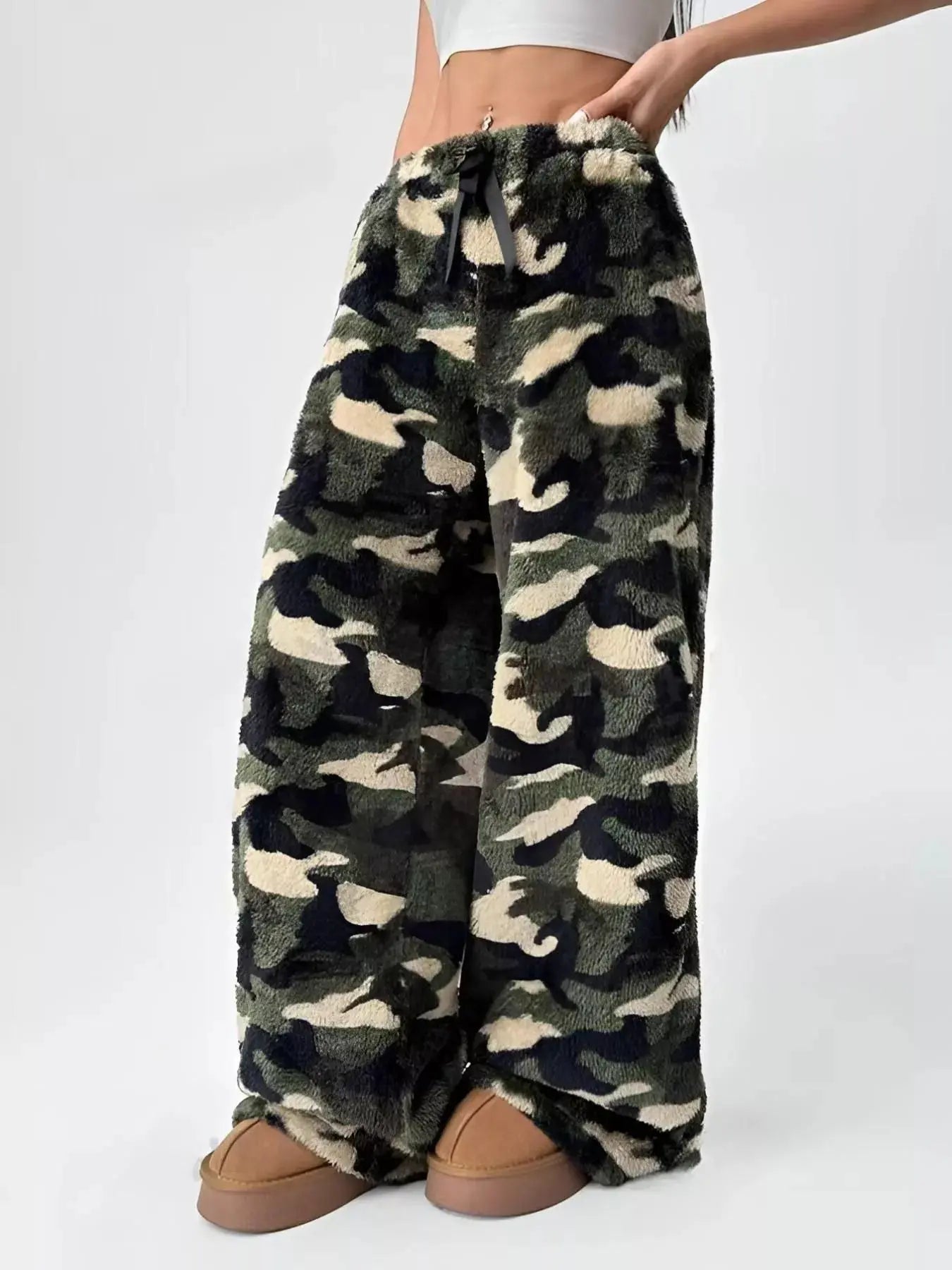 Drawstring Wide Leg Pants Simply Love