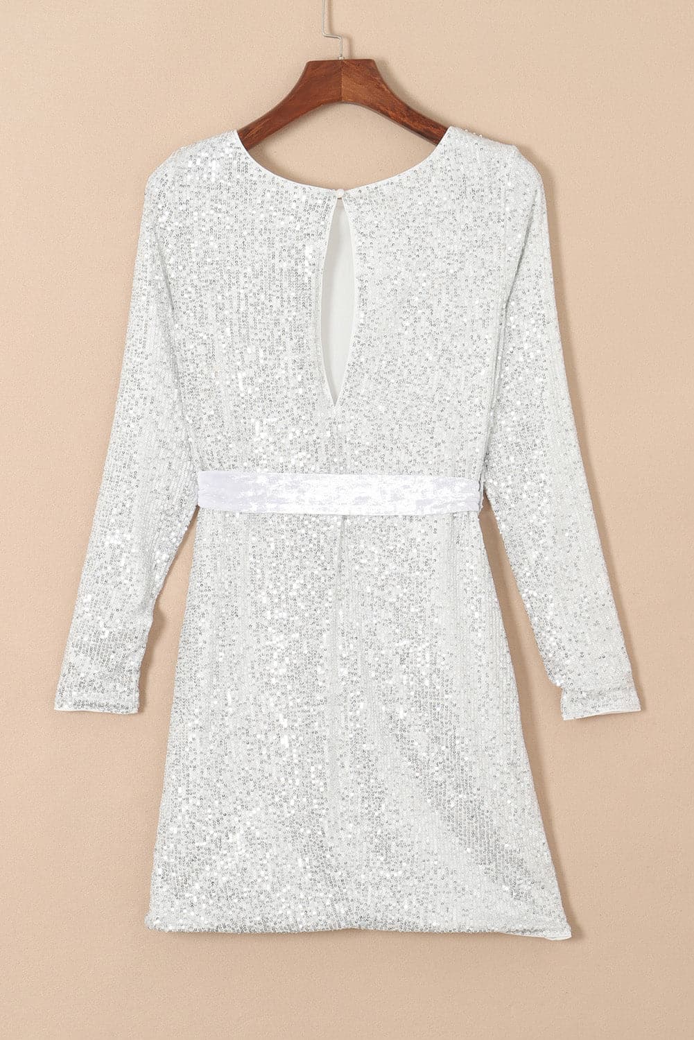 Sequin Tie Front T-Shirt Dress.