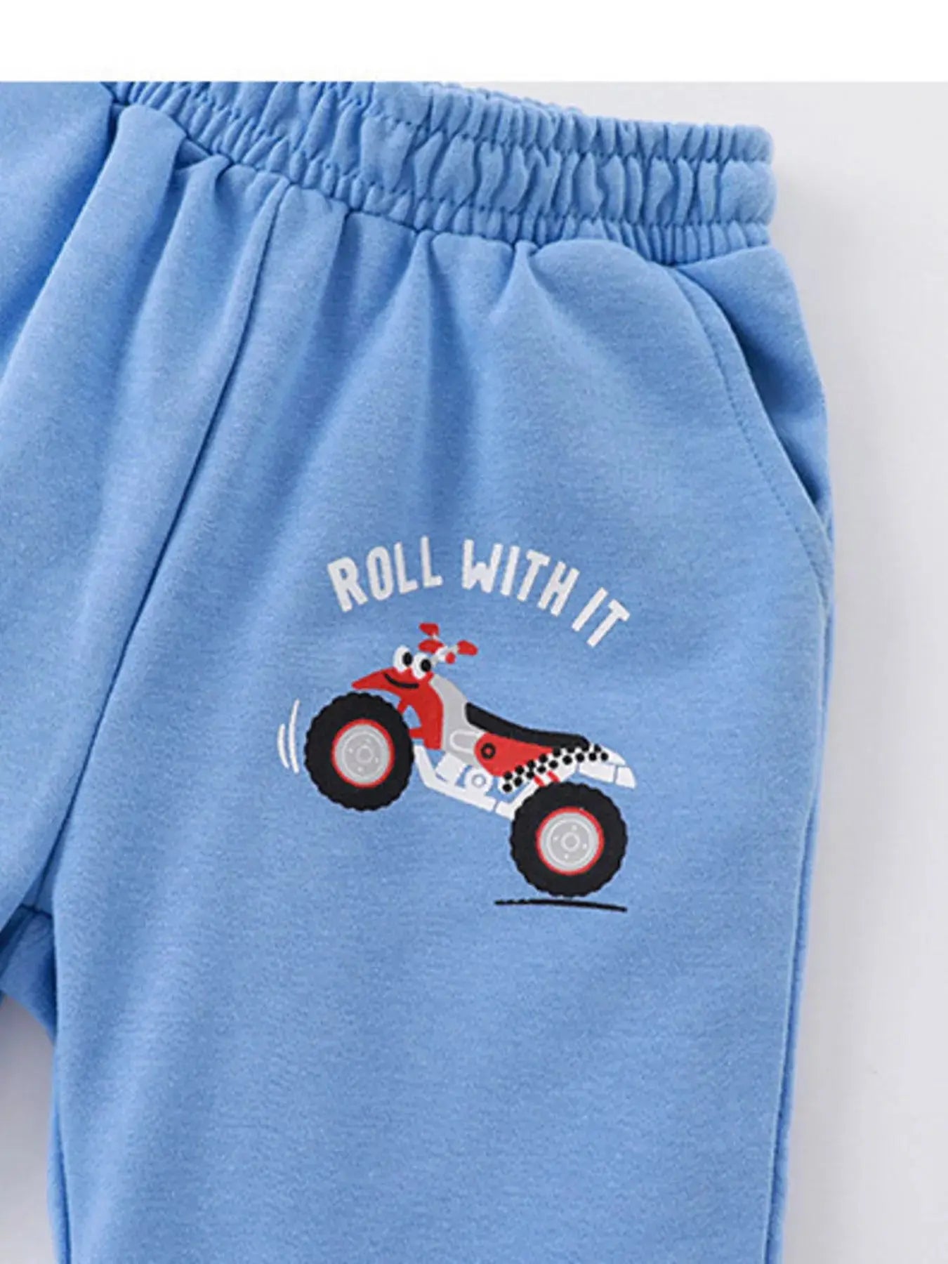 Children's Cartoon ATV Print Tee and Shorts Set Simply Love