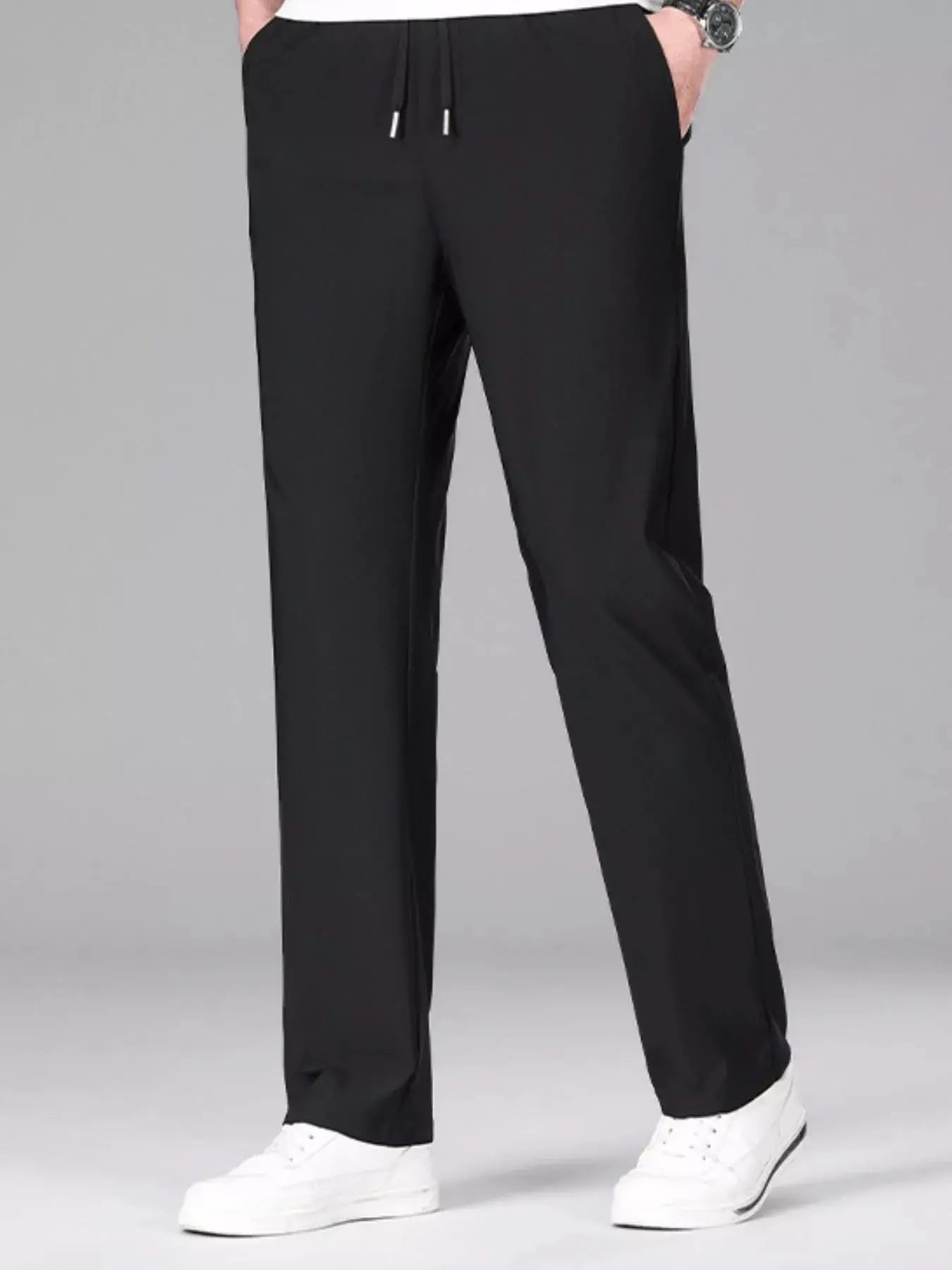 Men's Plus Size Lightweight Drawstring Casual Pants Simply Love