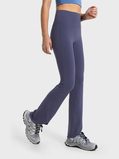 Wide Waistband Bootcut Sports Pants.