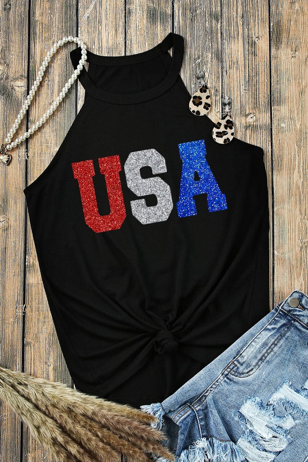 USA Grecian Neck Cami.