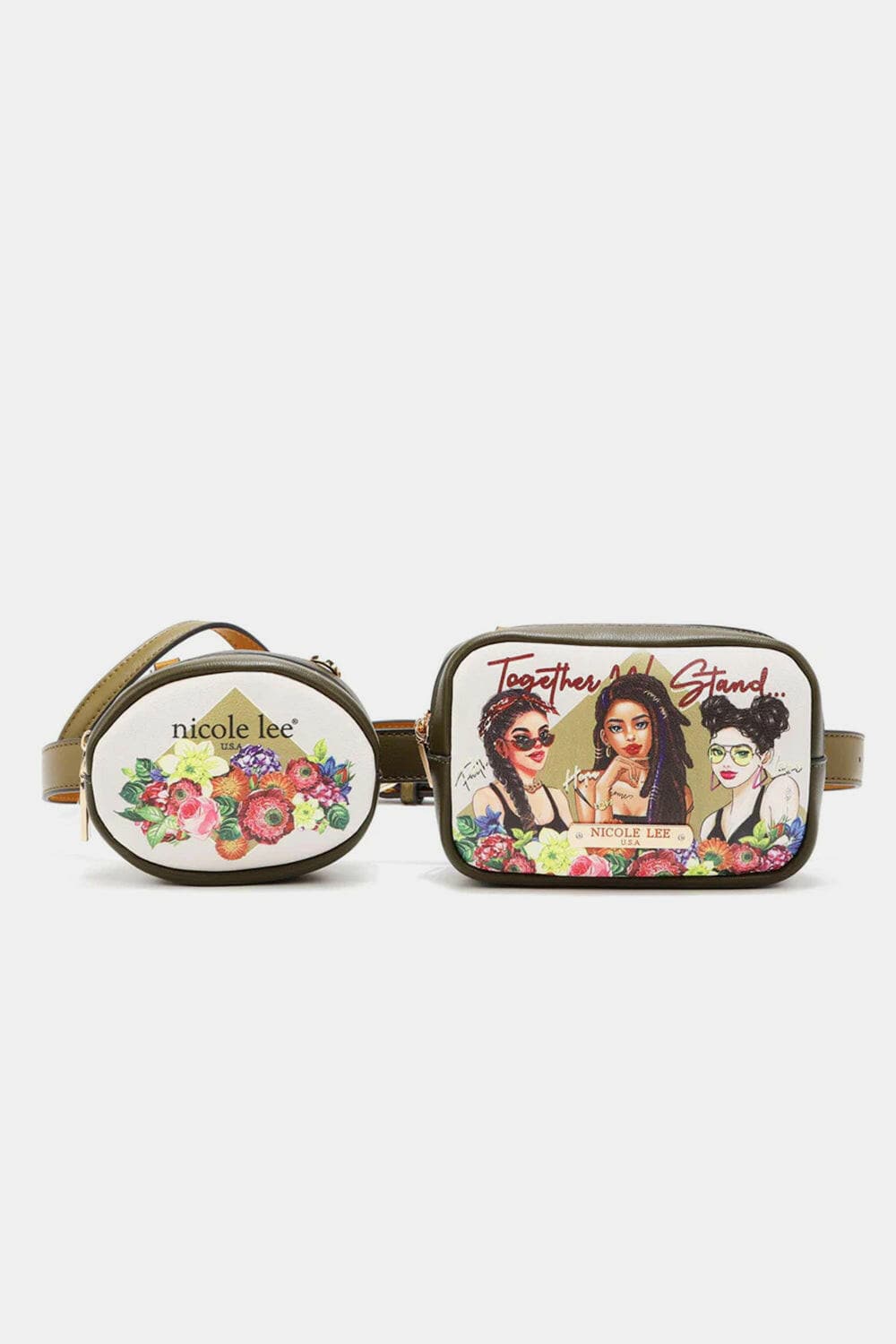 Nicole Lee USA Double Pouch Fanny Pack.