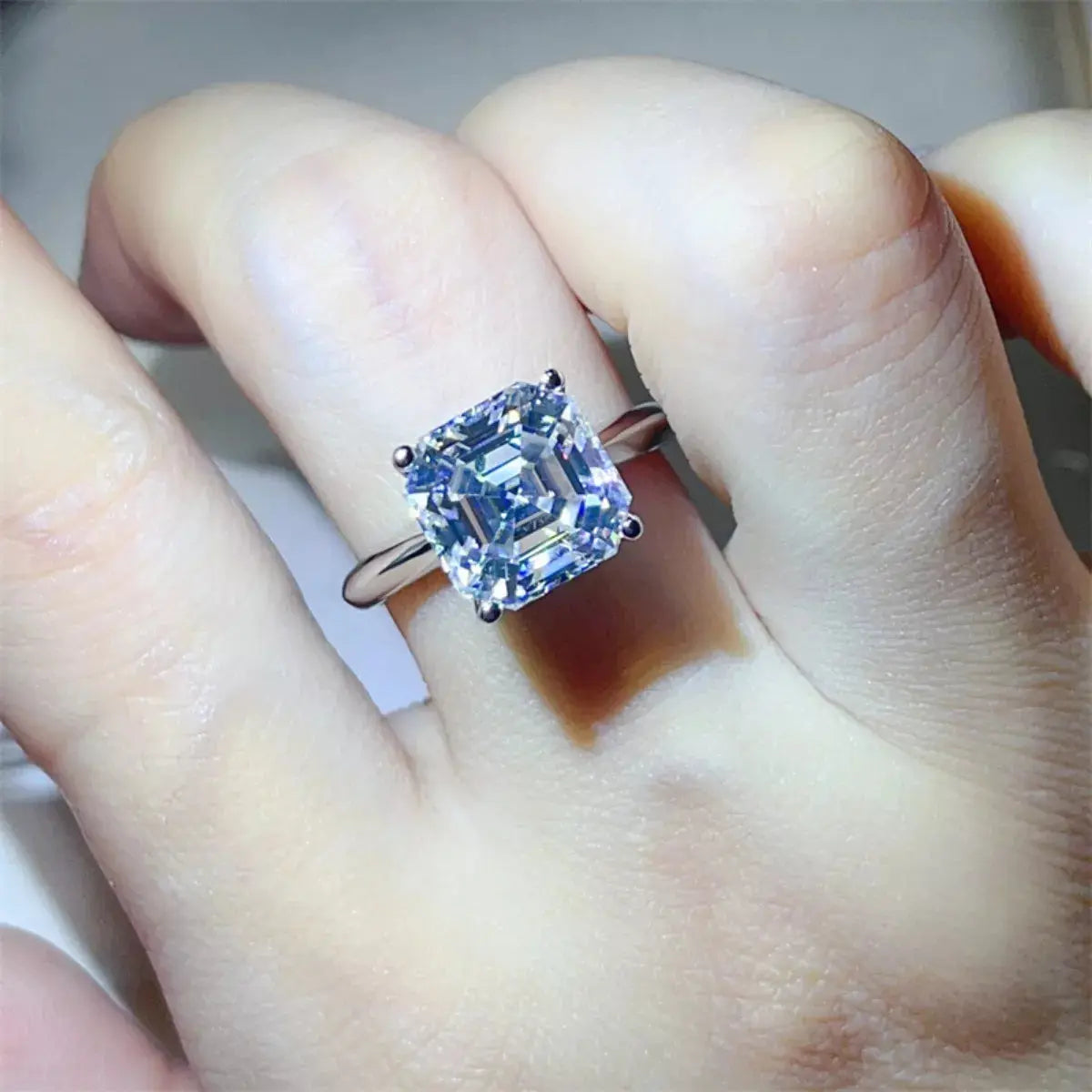 5 Carat Moissanite 925 Sterling Silver Ring Simply Love