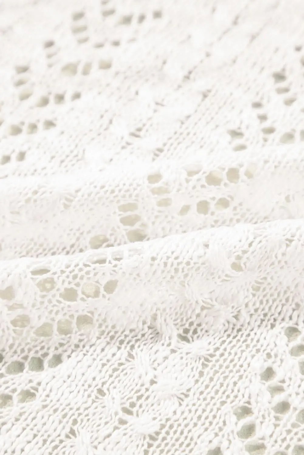 Plus size white open cardigan - Love Salve 