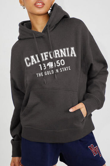 Simply Love CA Hoodie: Golden State Graphic