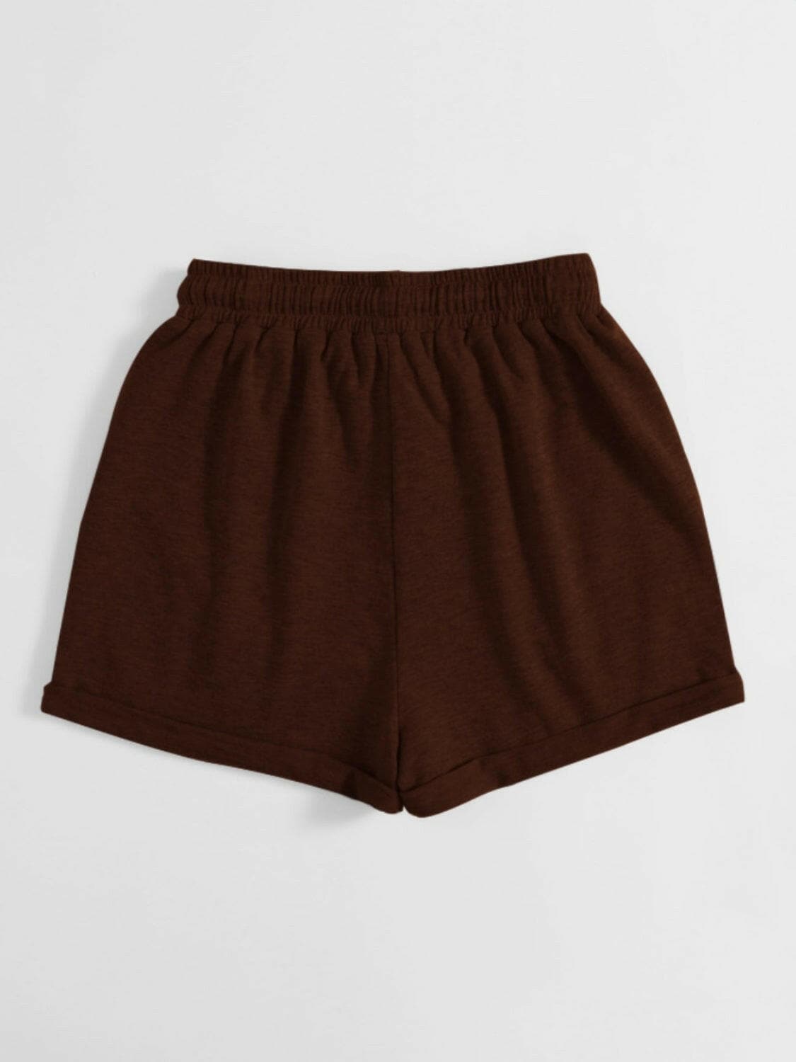 Drawstring Pocketed Elastic Waist Shorts.