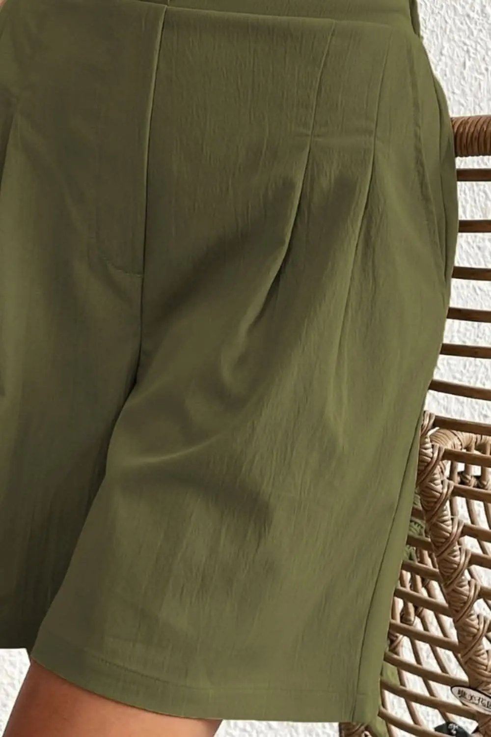 High-waisted pocket shorts for women - Love Salve 