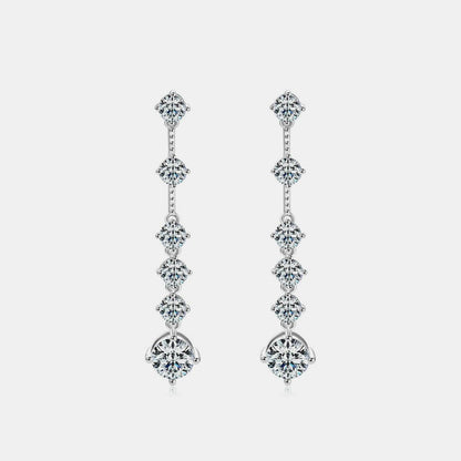 4 Carat Moissanite 925 Sterling Silver Earrings - Love Salve