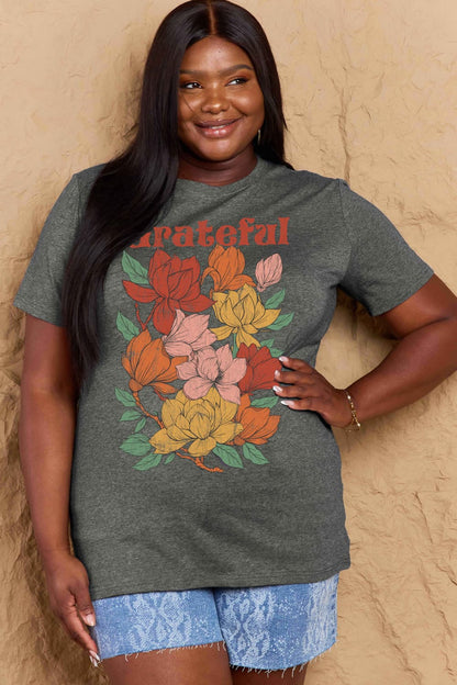 Simply Love: Grateful Flower Tee