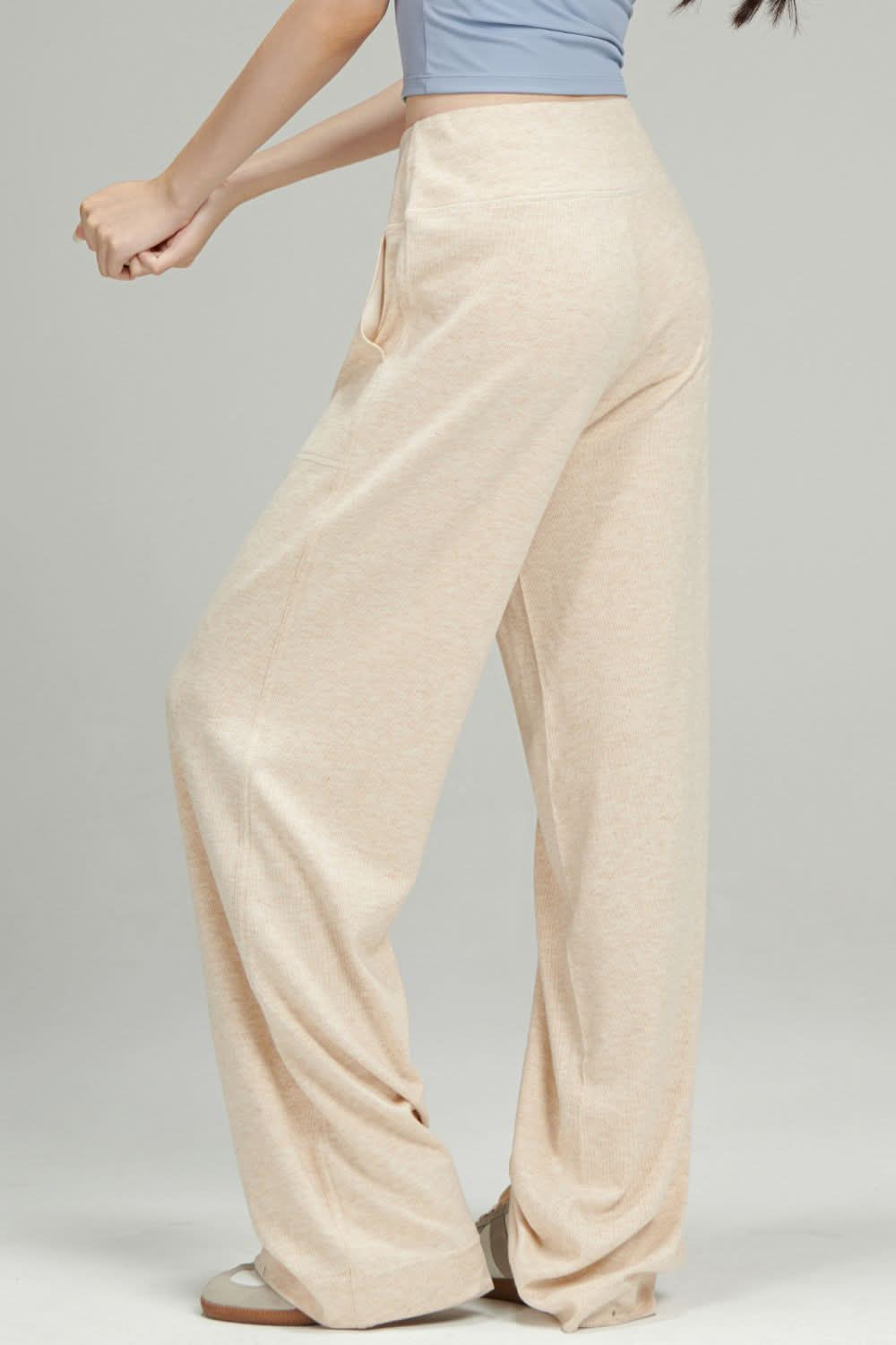 Casual Comfort Wide Leg Drawstring Pants with Pockets