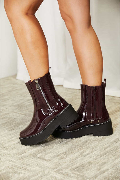 Forever Link Side Zip Platform Boots.