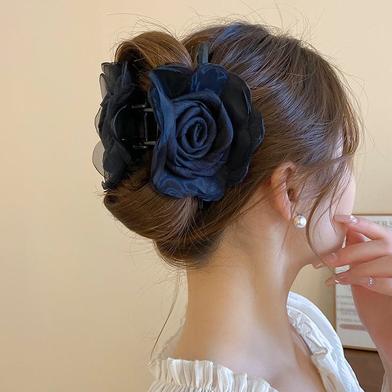 Flower Acrylic Hair Claw Clip.