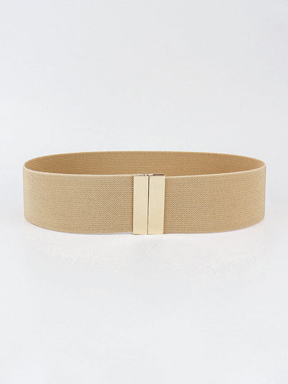 Alloy Buckle Elastic Belt.