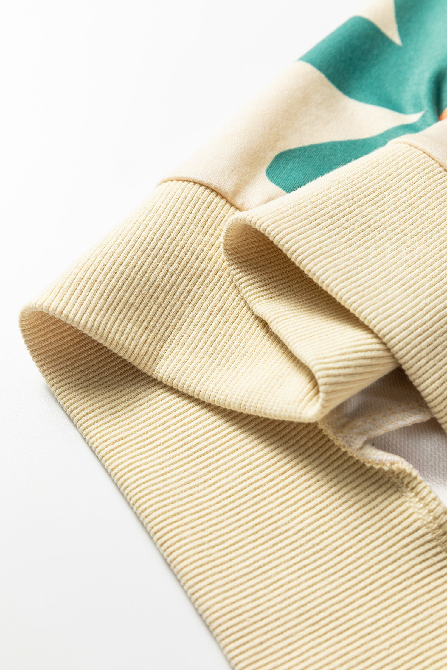 Dear-Lover Khaki Floral Sweatshirt Women's Daily French Terry Pullover - Relaxed Fit Dear-Lover Dropshipping