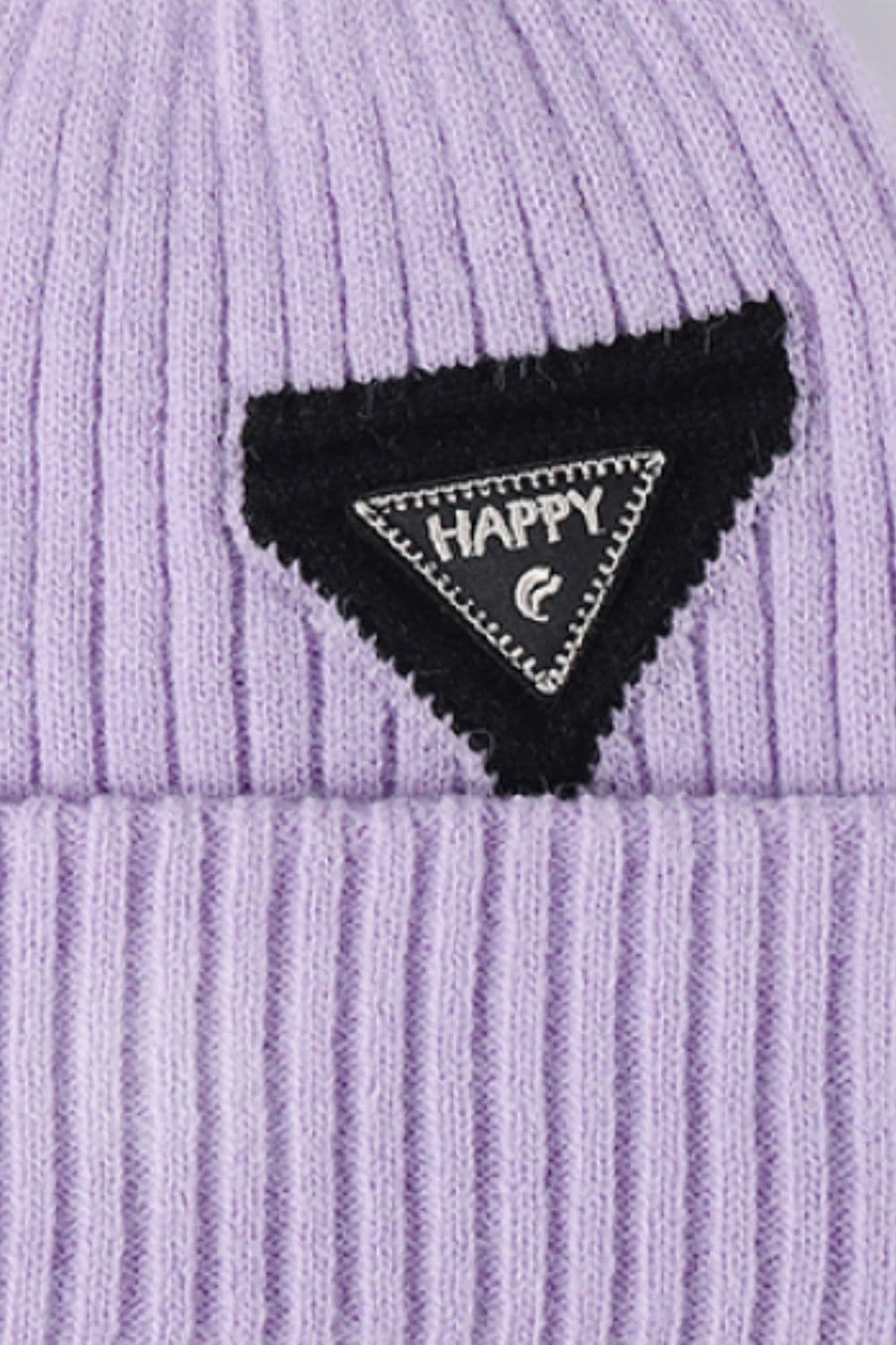 HAPPY Contrast Beanie.