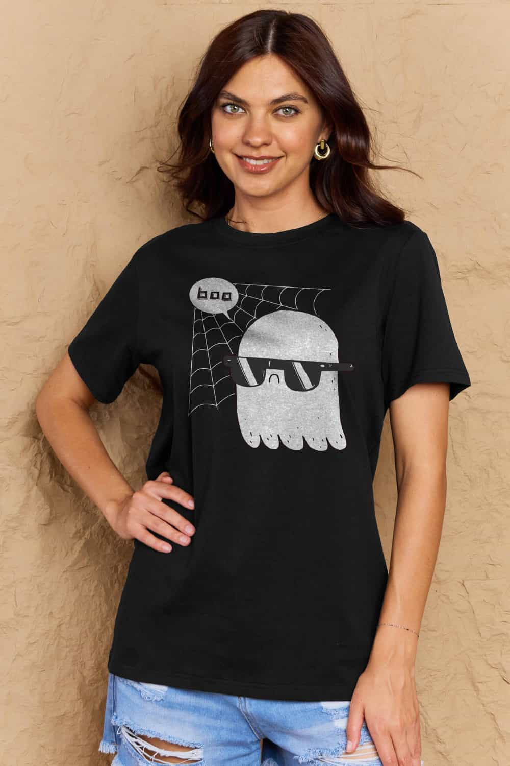 Charming Boo Graphic Cotton Tee