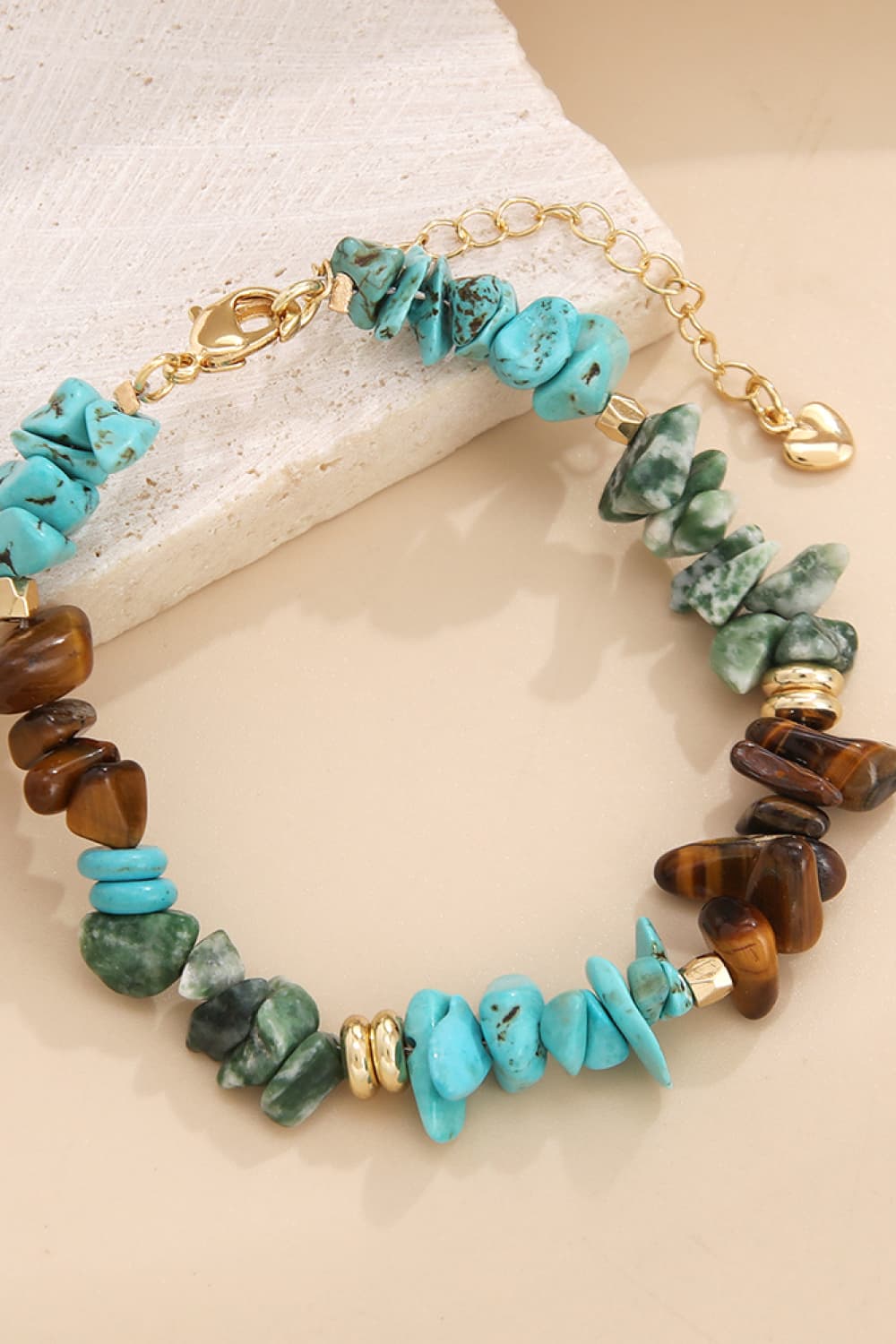 Turquoise & Natural Stone Bracelet.