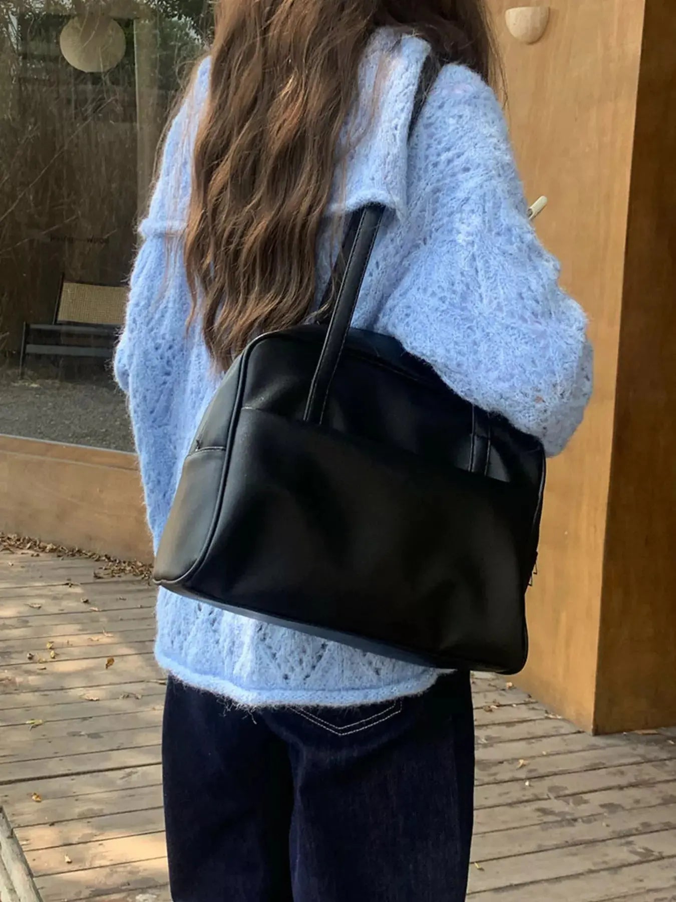 Classic Style Faux Leather Tote Bag Simply Love