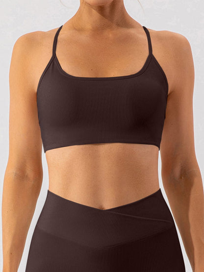 Spaghetti Strap Active Bra.