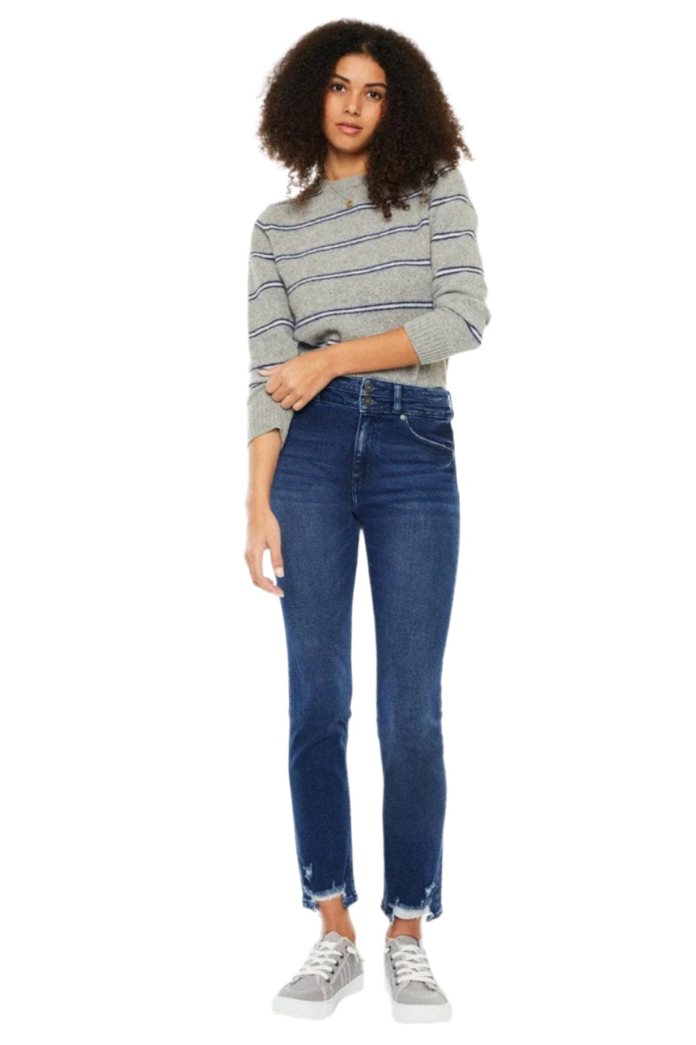 Kancan High Rise Slim Straight Jeans.