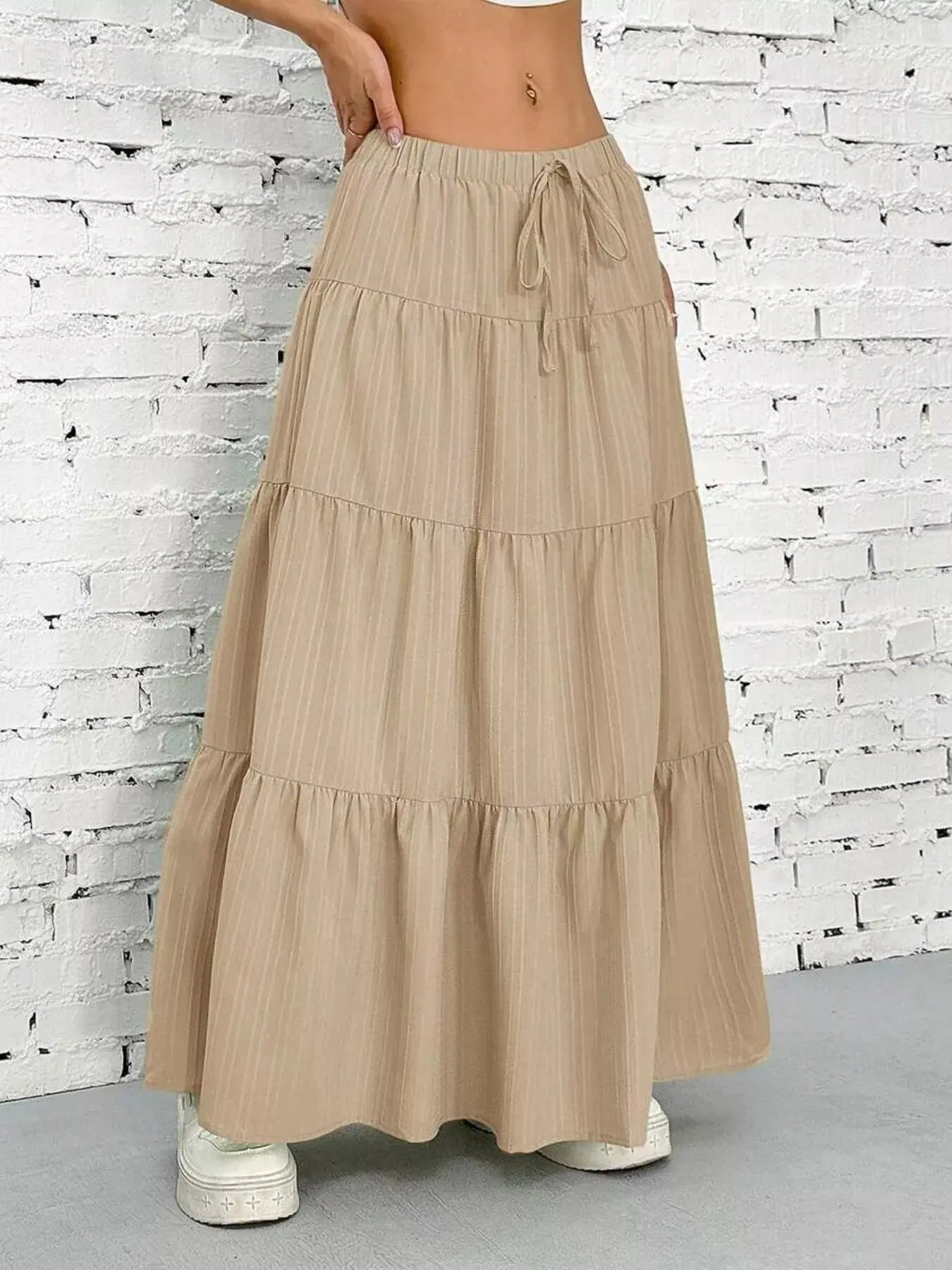 Flowy Tiered Maxi Skirt Simply Love