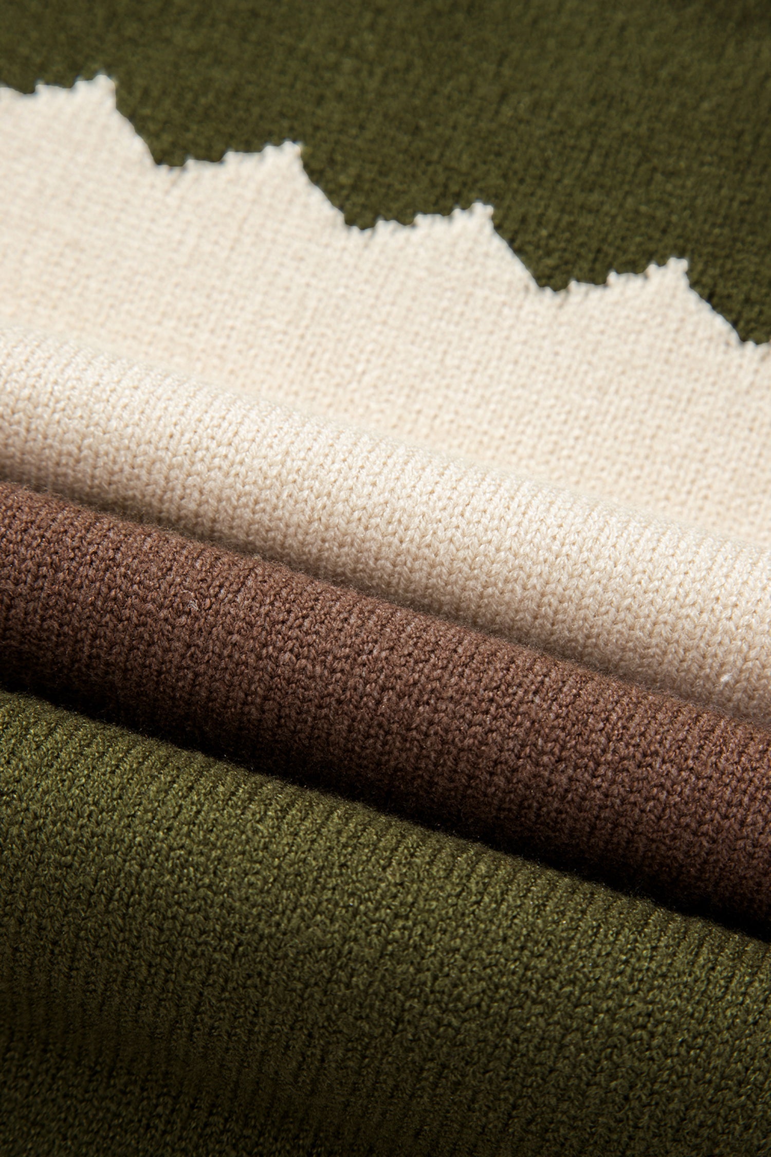 Dear-Lover Brown Colorblock Knit Women's Sweater Casual Fall Style Comfortable Dear-Lover Dropshipping