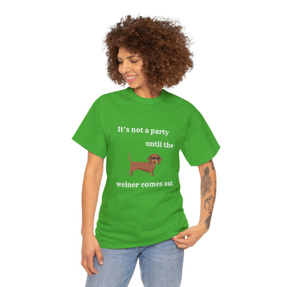 Dachshund Weiner Party Short Sleeve Tee