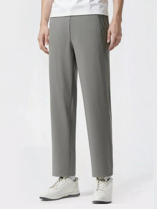 Men's Plus Size Casual Lightweight Straight-Leg Pants Simply Love
