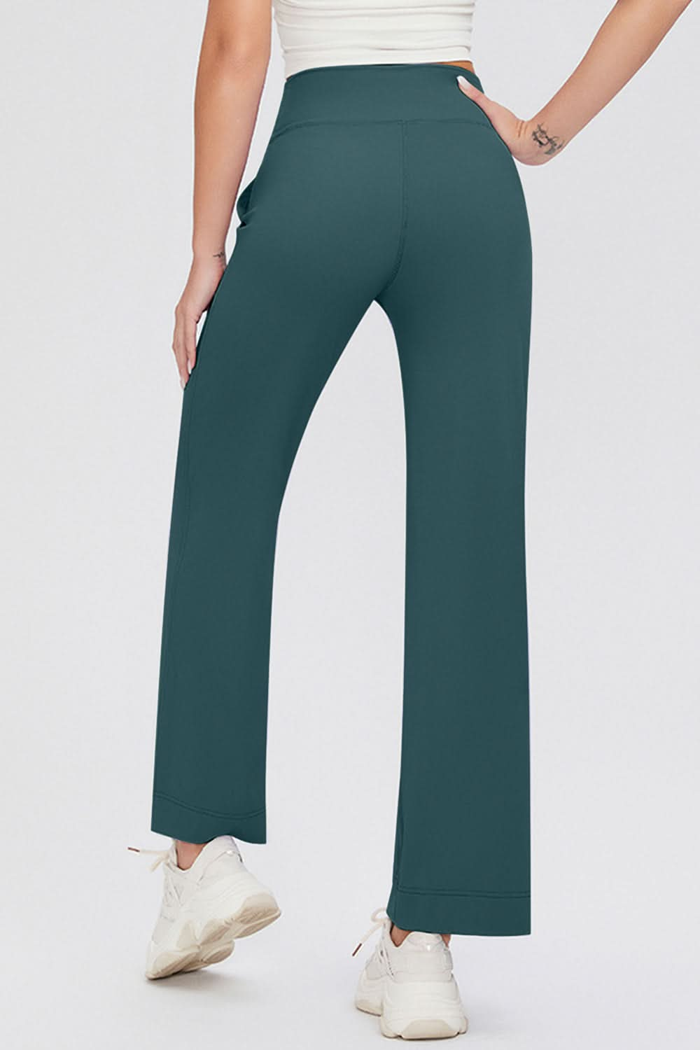 Essential Comfort Drawstring High Waist Pants with Pockets