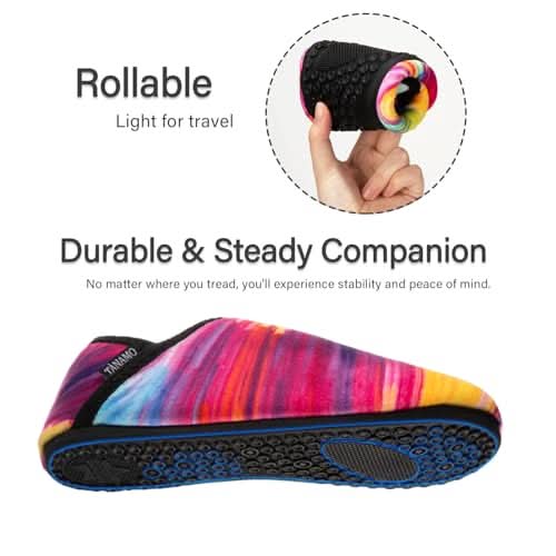 House Slippers for Women Men Indoor Barefoot Slippers Socks Furry Slip on House Shoes Cozy Comfy Slippers for Home Bedroom Travel Yoga - Love Salve 