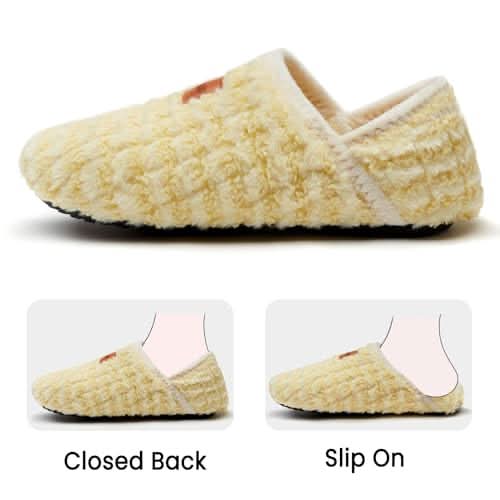 House Slippers for Women Men Indoor Barefoot Slippers Socks Furry Slip on House Shoes Cozy Comfy Slippers for Home Bedroom Travel Yoga - Love Salve 