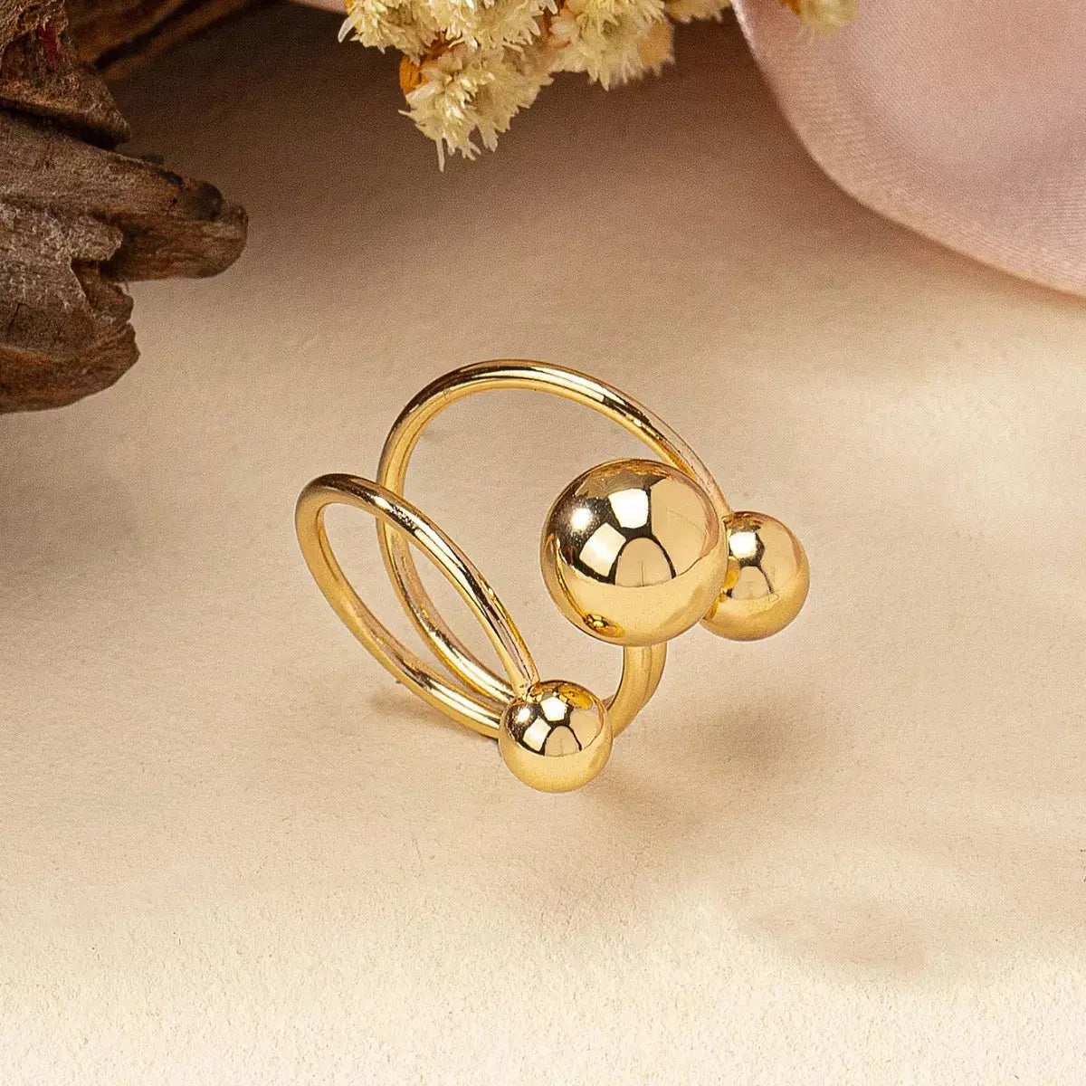 Multi Layered Ball Ring Simply Love