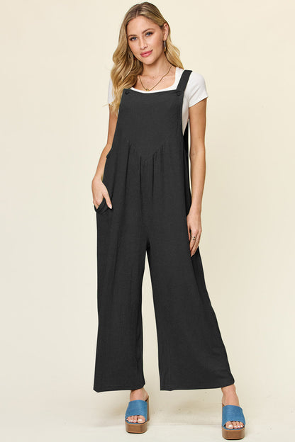 Double Take: Wide Leg Sleeveless Jumpsuit