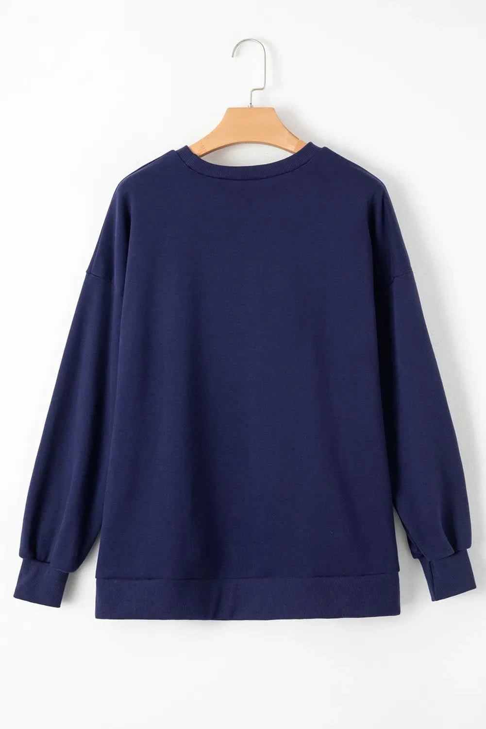 Chic high-low pocket sweatshirt with long sleeves