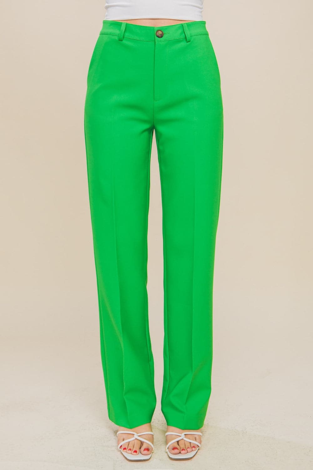 Love Tree High Waist Straight Pants.