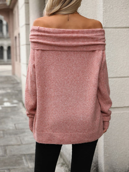 Cozy stretch turtleneck sweater for all-day comfort