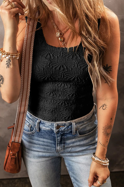 Simply Love: Floral Jacquard Tank