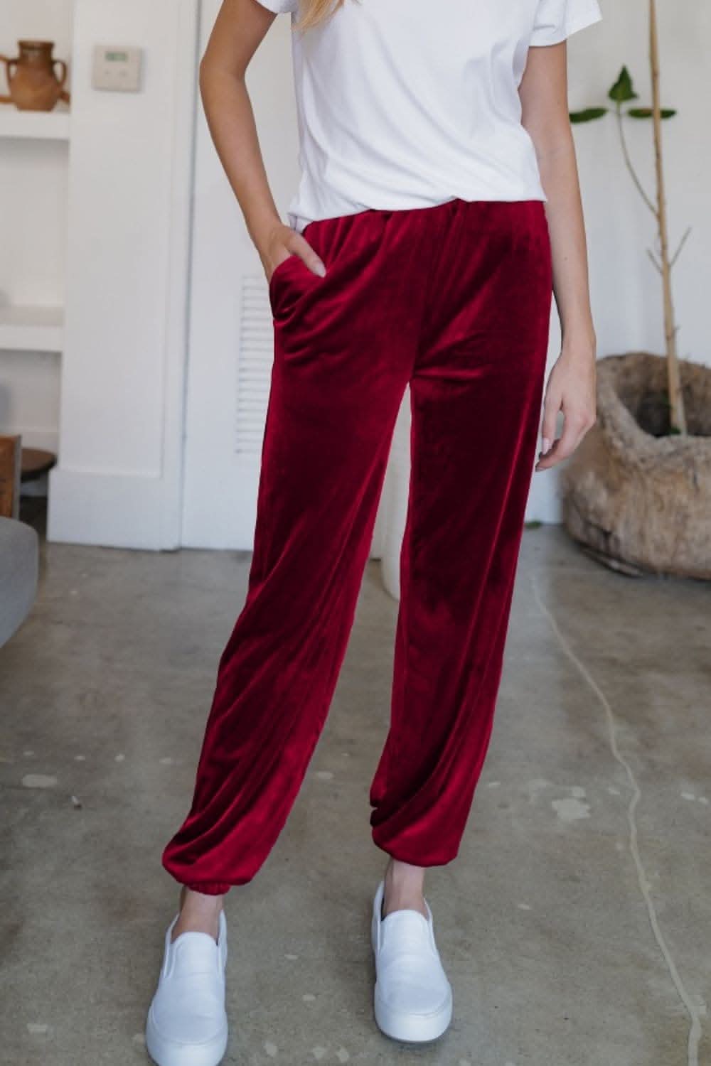 Sheer joggers with pockets - S to XL - Love Salve 