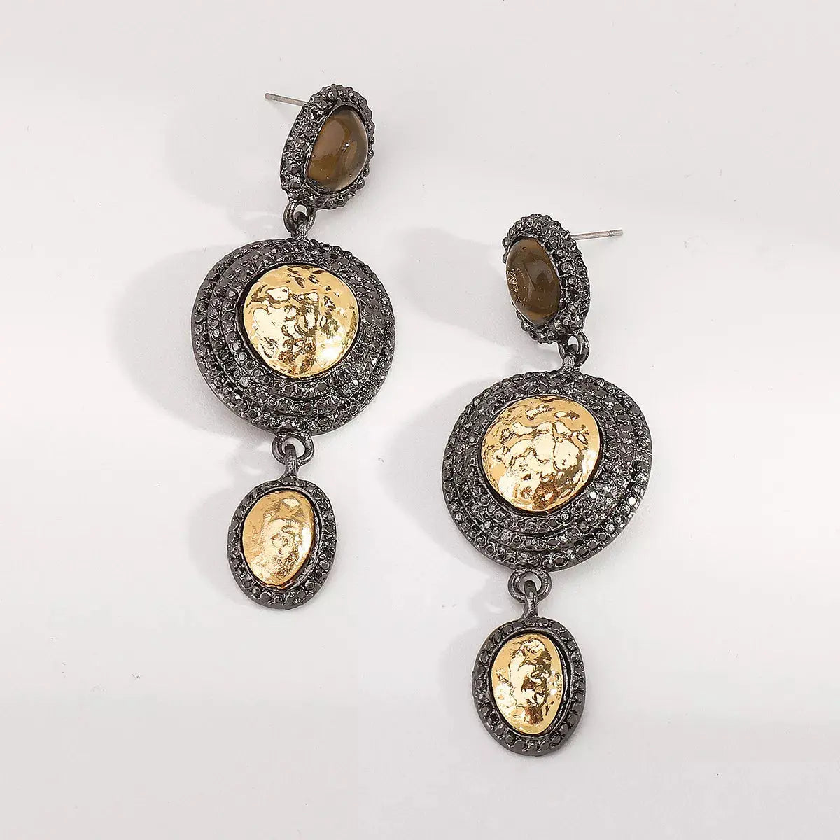 Vintage-Inspired Dangle Earrings with Gold Accents Simply Love