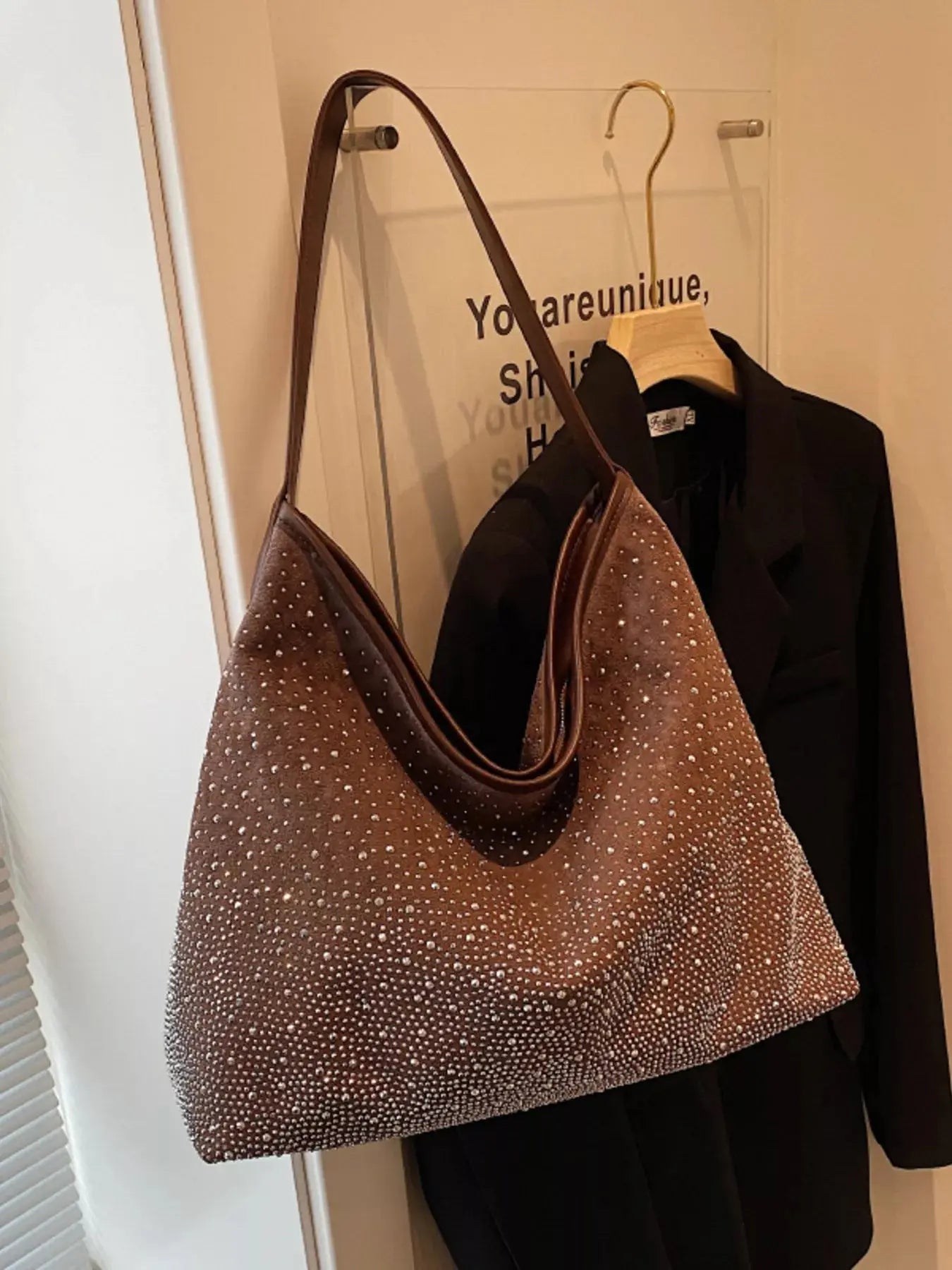 Rhinestone Tote Bag Simply Love