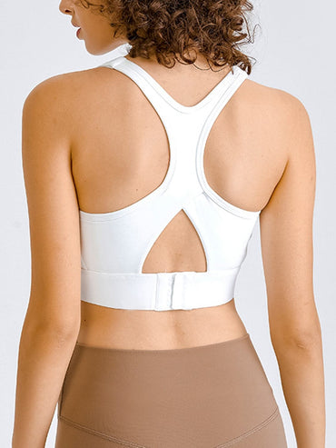 Double Take Square Neck Racerback Cropped Tank.