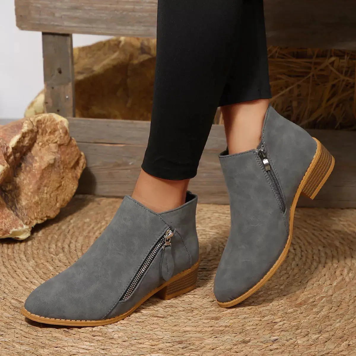 Block Heels Ankle Boots Simply Love