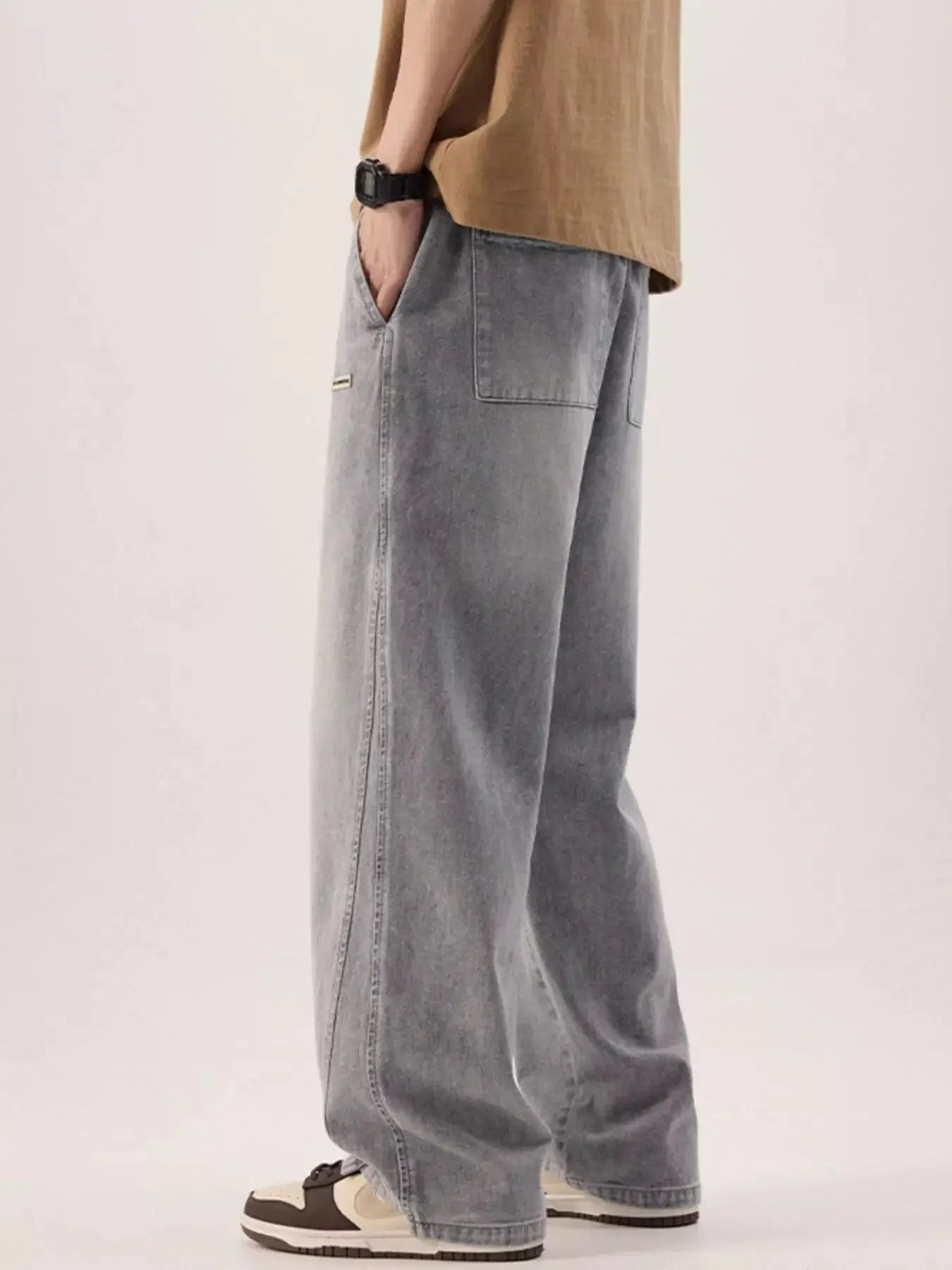 Men's Plus Size Vintage Wash Loose Fit Jeans Simply Love