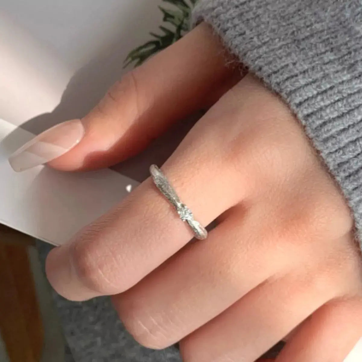 925 Sterling Silver Zircon Ring Simply Love
