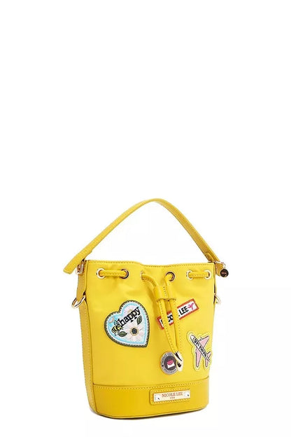 Nicole Lee USA Color Patch Bucket Bag