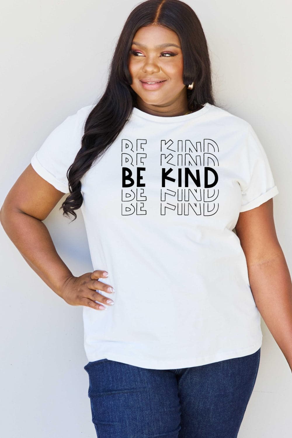 Simply Love Full Size BE KIND Graphic T-Shirt.