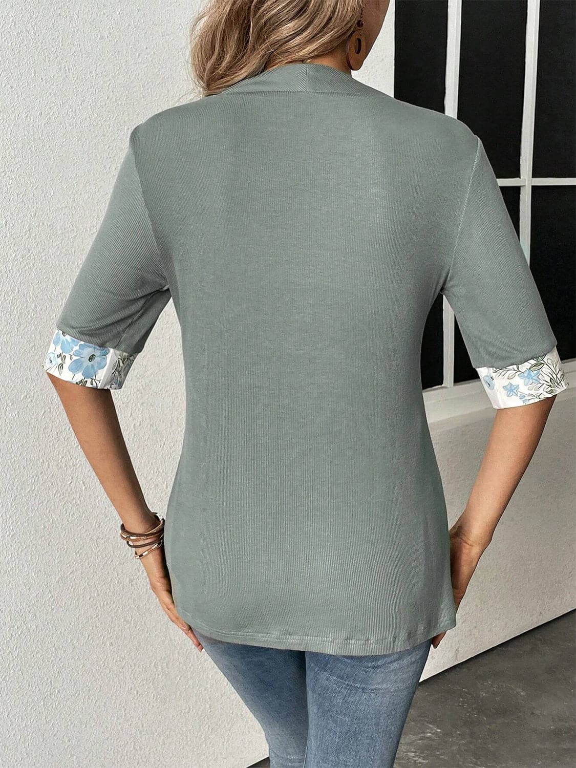 Printed Half Sleeve Top.